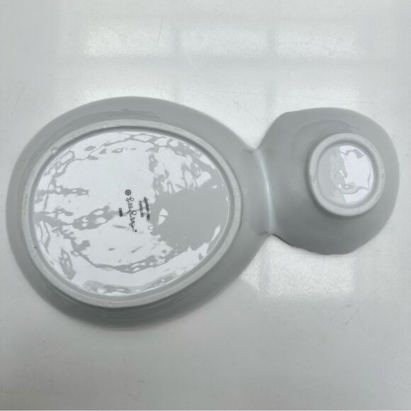 Lilly Pulitzer for Target Porcelain Pineapple Serving Bowl - White with Gold Rim - Picture 8 of 15